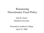 Reassessing Discretionary Fiscal Policy