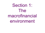 The macrofinancial environment