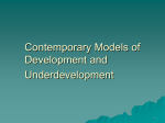 LS5: Contemporary Models of Development and Underdevelopment