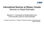 International Seminar at Ottawa, Canada Seminar on Rapid Estimates