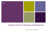Linkages between Planning and Budgeting