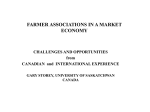 Farmer Associations in a Market Economy: Challenges and
