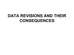 Data revisions and consequences 09May