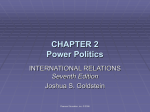 CHAPTER 2 Power Politics