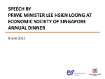 Speech by PM at ESS Annual Dinner >>> Accompanying Slides