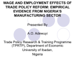 wage and employment effects of trade policy reform
