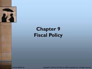 Chapter 9 Fiscal Policy