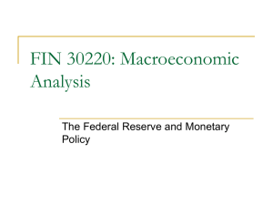 Monetary Policy