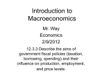 Introduction to Macroeconomics