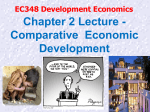 Lecture 2 - Comparative Economic Development