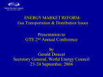 Energy Market Reform - Gas Infrastructure Europe