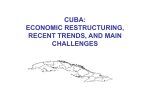 Economic restructuring, recent trends and main challenges