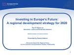 A regional development strategy for 2020 The 5 th Report on
