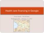 Owen Smith - World Bank - Health care financing in Georgia