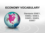 ECONOMY VOCABULARY