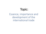 “international trade”.