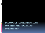 Economics considerations for new and existing businesses