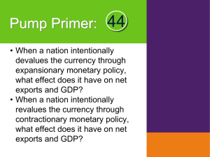 Module Exchange Rates and Macroeconomic Policy