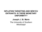 inflation targeting and new eu entrants: is there