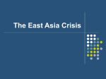The East Asia Crisis