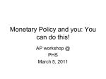 Econ In Monetary Policy Slides for AP