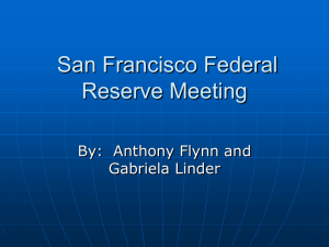 San Francisco Federal Reserve Meeting