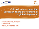 The Economy of Culture in Europe