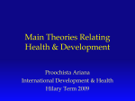 Theories Relating Health & Development