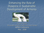 Enhancing the Role of Diaspora in Peaceful Development of Armenia