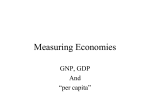 Measuring Economies