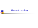 NEEDS WS3a WP5: Green Accounting - Some