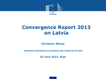 Latvia – Convergence report 2013