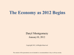 The Economy as 2012 Begins