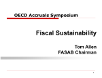OECD Accruals Symposium Fiscal Sustainability Tom Allen FASAB