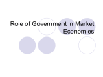 Role of Government in Market Economies