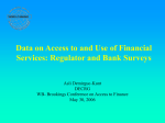 Access to financial services