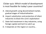 Clicker quiz: Which model of development