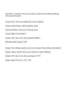 This PDF is a selection from an out-of-print volume from... of Economic Research