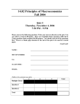 14.02 Principles of Macroeconomics Fall 2004 Quiz 2