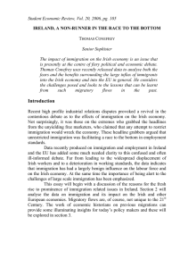 Student Economic Review, Vol. 20, 2006, pg. 105 Senior Sophister