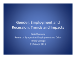Gender, Employment and Recession: Trends and Impacts Nata Duvvury