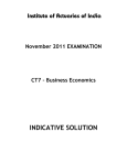 INDICATIVE SOLUTION Institute of Actuaries of India  November 2011 EXAMINATION