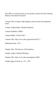 This PDF is a selection from an out-of-print volume from... Bureau of Economic Research