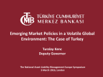 Emerging Market Policies in a Volatile Global Turalay Kenc Deputy Governor
