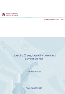 Liquidity Crises, Liquidity Lines and Sovereign Risk December 2015