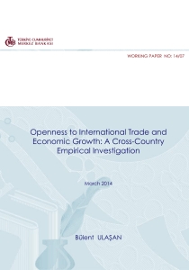 Openness to International Trade and Economic Growth: A Cross-Country Empirical Investigation