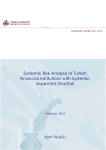 Systemic Risk Analysis of Turkish Financial Institutions with Systemic Expected Shortfall İrem TALASLI