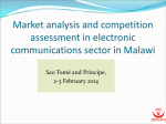 Market analysis and competition assessment in electronic communications sector in Malawi