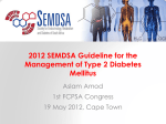 2012 SEMDSA Guideline for type 2 diabetes mellitus