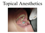 Topical Anesthetics